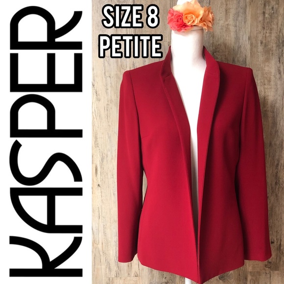 Kasper Jackets & Blazers - Kasper red petite blazer❤️